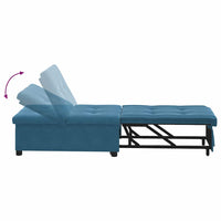 Divano Letto-Sofa Letto-Daybed Blu 194 x 67 x 82 cm Velluto