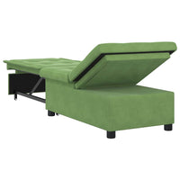 vidaXL Divano Letto Verde chiaro 67 x 194 x 38 cm Velluto
