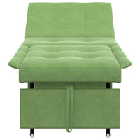vidaXL Divano Letto Verde chiaro 67 x 194 x 38 cm Velluto