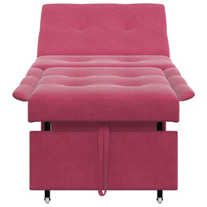 vidaXL Divano Letto Rosso vino 67 x 194 x 38 cm Velluto