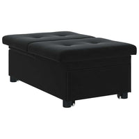 vidaXL Divano Letto Nero 67 x 194 x 38 cm Velluto