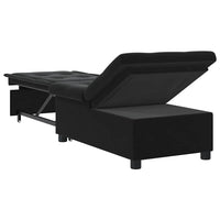 vidaXL Divano Letto Nero 67 x 194 x 38 cm Velluto