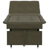 Divano Letto 3-in-1 Estraibile Grigio Scuro in Microfibra 42008605