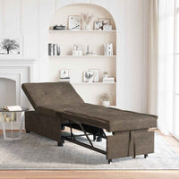 Divano letto  3 in 1 Design Estraibile Verde Militare in Similpelle Scamosciata 42008606