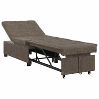 vidaXL Divano Letto Verde militare 67 x 194 x 38 cm