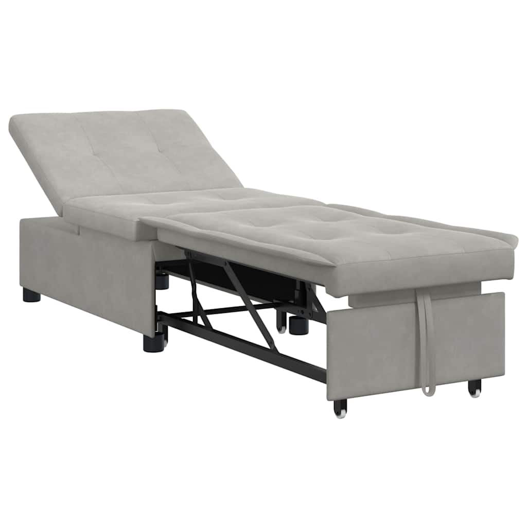Divano Letto 3-in-1 Grigio Chiaro di 42008608
