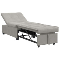 Divano Letto 3-in-1 Grigio Chiaro di 42008608