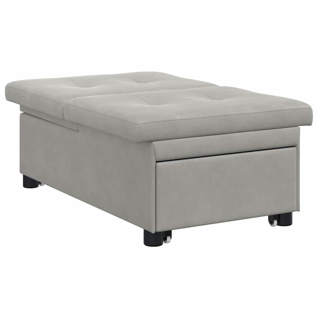 Divano Letto 3-in-1 Grigio Chiaro di 42008608