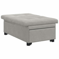 Divano Letto 3-in-1 Grigio Chiaro di 42008608