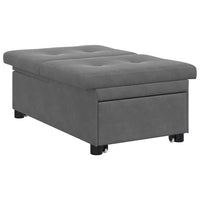 vidaXL Divano letto Grigio scuro 67 x 194 x 82 cm