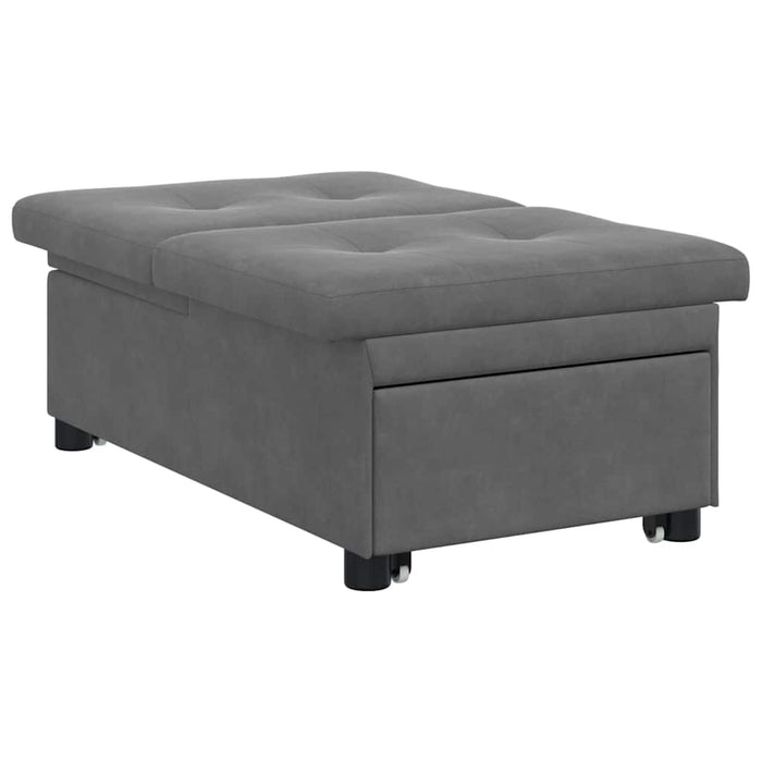 vidaXL Divano letto Grigio scuro 67 x 194 x 82 cm