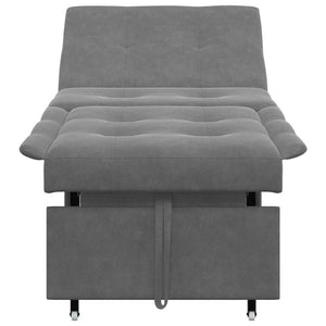 vidaXL Divano letto Grigio scuro 67 x 194 x 82 cm