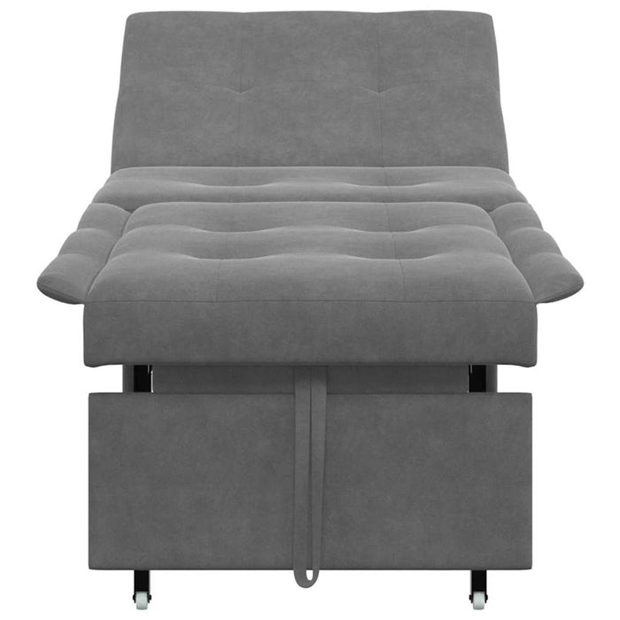 vidaXL Divano letto Grigio scuro 67 x 194 x 82 cm