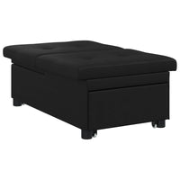 Divano letto con cuscino Nero 67 x 194 x 82 cm Legno compensato 42008610