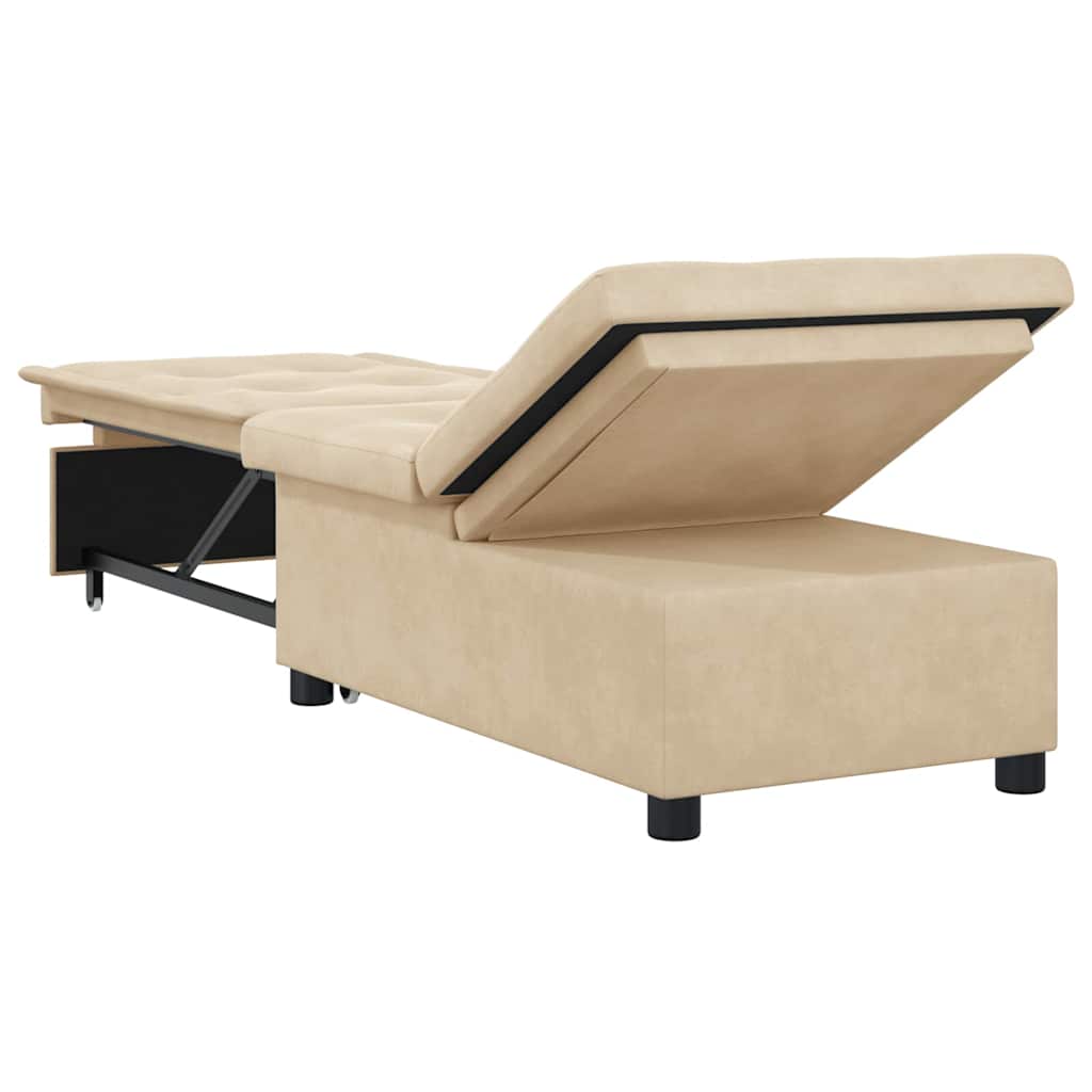 Divano Letto 3-in-1 in Tessuto Panna di 42008611