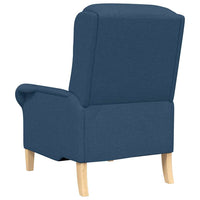 vidaXL poltrona Blu 76 x 94 x 102 cm Tessuto
