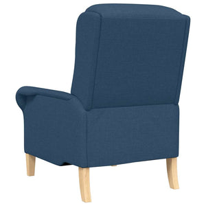 vidaXL poltrona Blu 76 x 94 x 102 cm Tessuto