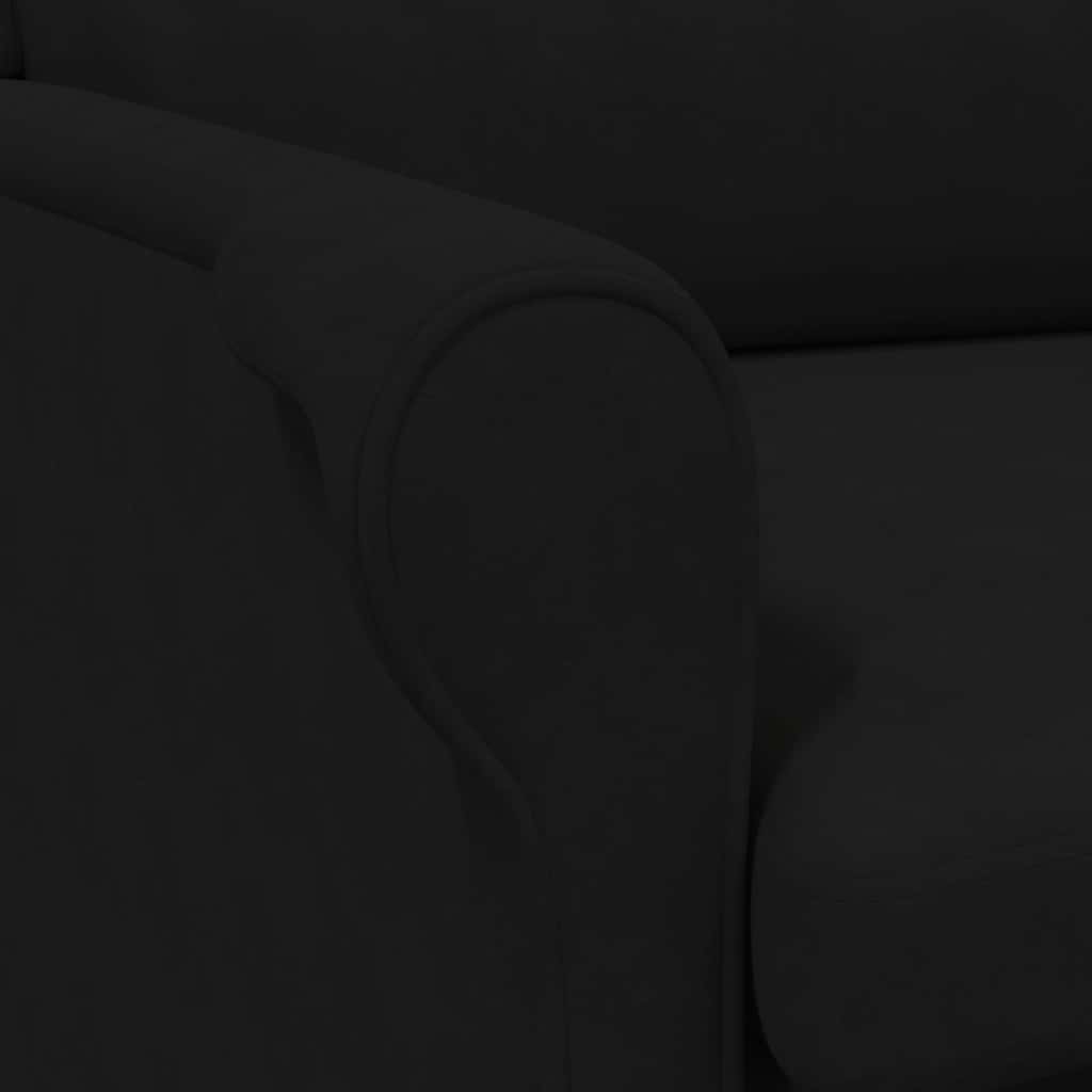 poltrona Nero 76 x 94 x 102 cm Microfibra 42009873