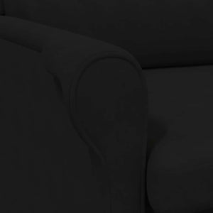 poltrona Nero 76 x 94 x 102 cm Microfibra 42009873