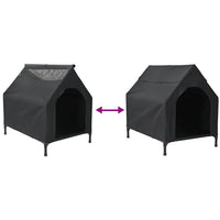 Casa per Cani  Nera in Tessuto Oxford e Acciaio 42008159