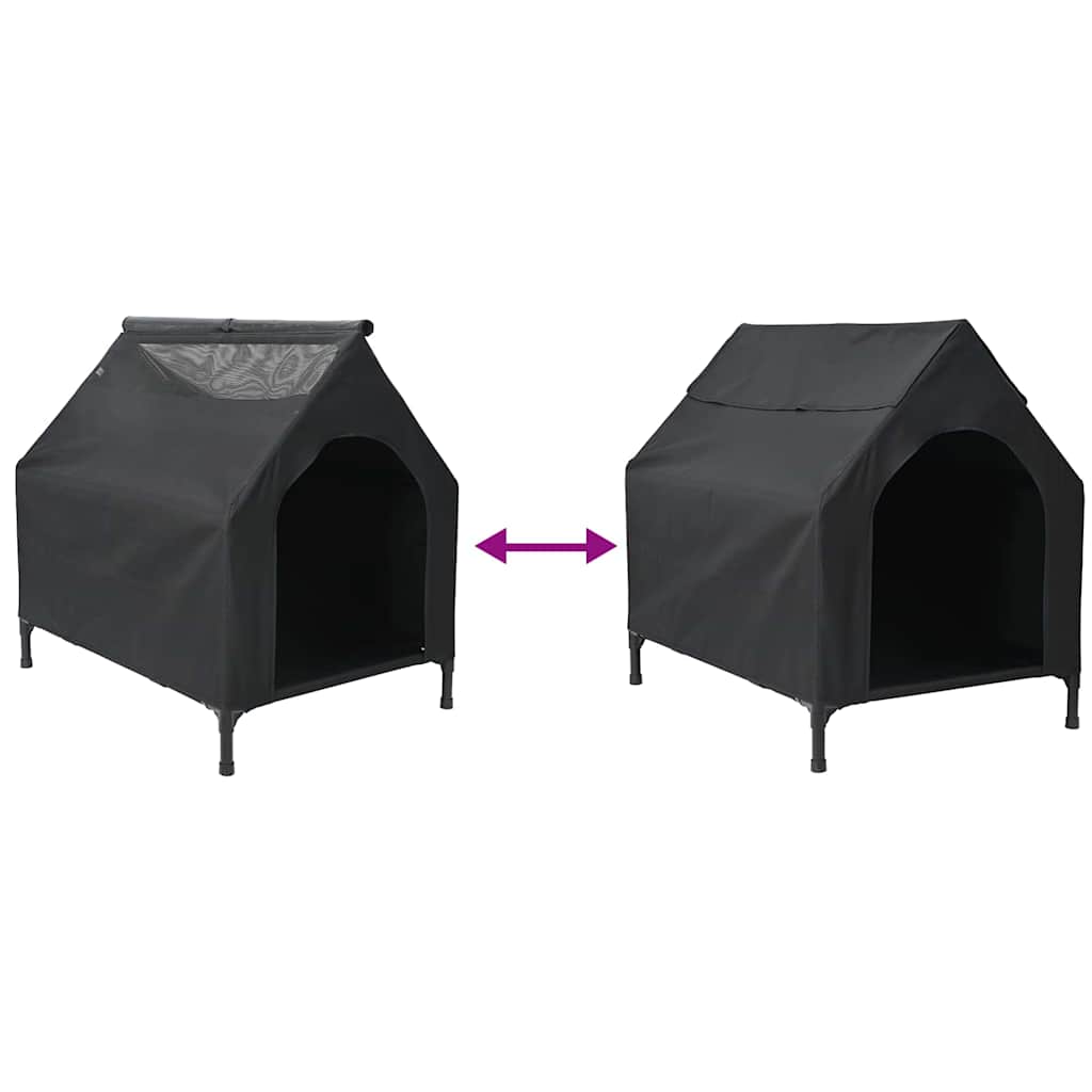 Casa per Cani  Nera in Tessuto Oxford e Acciaio 42008160