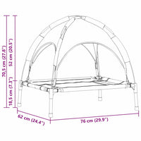 Letto rialzato per cani  Marrone Metallo 76 x 62 x 70.5 cm 42008170