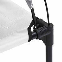 Letto Rialzato per Cani  con Tetto Rimovibile Grigio Argento Acciaio 42008173