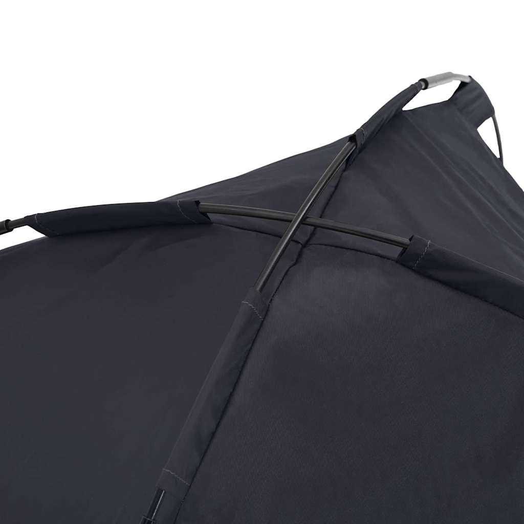 Letto rialzato con tettuccio rimovibile Nero M Acciaio 42008186