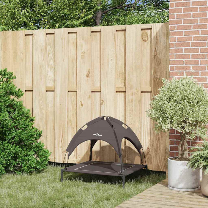 Letto per Cane Rialzato  Marrone Poliestere, Metallo Medio 42008190