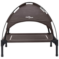 Letto per Cane Rialzato  Marrone Poliestere, Metallo Medio 42008190