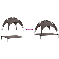 letto rialzato per cani  con tetto removibile Marrone L Acciaio 42008191