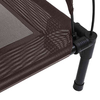 Letto rialzato per cani  con tetto rimovibile Marrone XL Acciaio 42008192