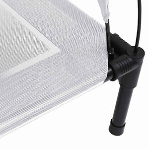 Letto rialzato per cani  con tetto removibile Grigio Argento L Acciaio 42008195