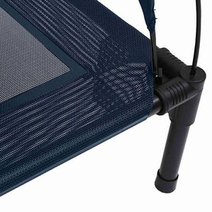 Letto rialzato per cani  con tetto removibile blu navy in acciaio 42008197