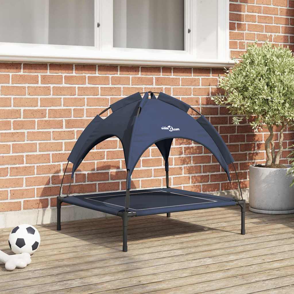 vidaXL Letto per Cani Blu navy m Acciaio