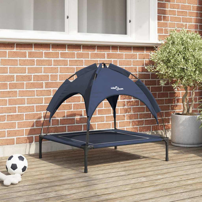 vidaXL Letto per Cani Blu navy m Acciaio