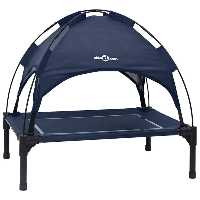 vidaXL Letto per Cani Blu navy m Acciaio
