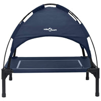vidaXL Letto per Cani Blu navy m Acciaio