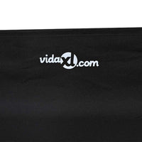 Letto Rialzato per Cani Nero in Tessuto e Metallo 42008204