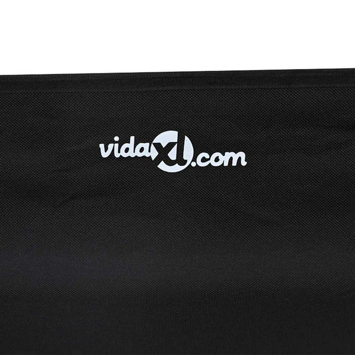 Letto Rialzato per Cani Nero in Tessuto e Metallo 42008204