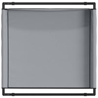 Letto Elevato per Cani Grigio Chiaro S Tessuto Oxford e Acciaio 42008206