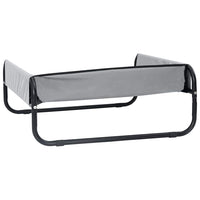 Letto per Cani Elevato Grigio Chiaro in Tessuto Oxford ML e Acciaio 42008209