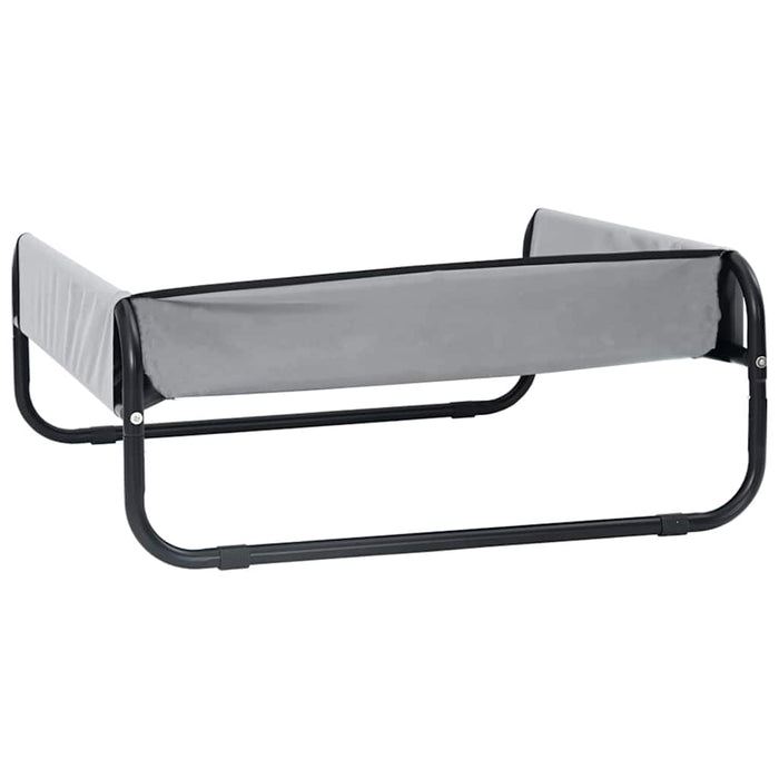 Letto per Cani Elevato Grigio Chiaro in Tessuto Oxford ML e Acciaio 42008209