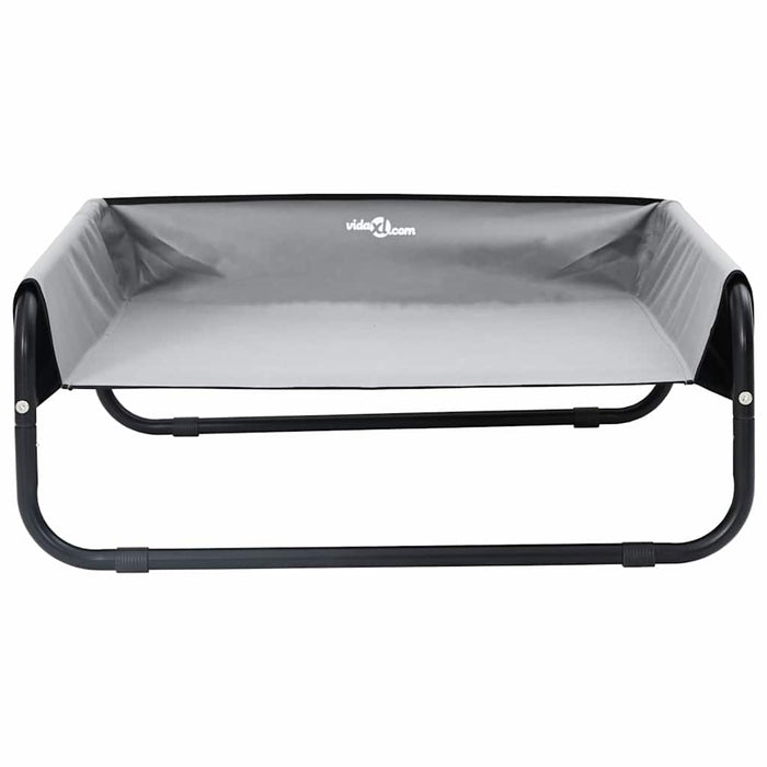 Letto per Cani Elevato Grigio Chiaro in Tessuto Oxford ML e Acciaio 42008209