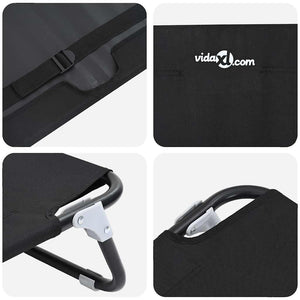 Letto Pieghevole per Cani Nero in Tessuto Oxford e Acciaio 42008213