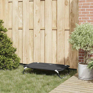 Letto Pieghevole per Cani Nero in Tessuto Oxford e Acciaio 42008213