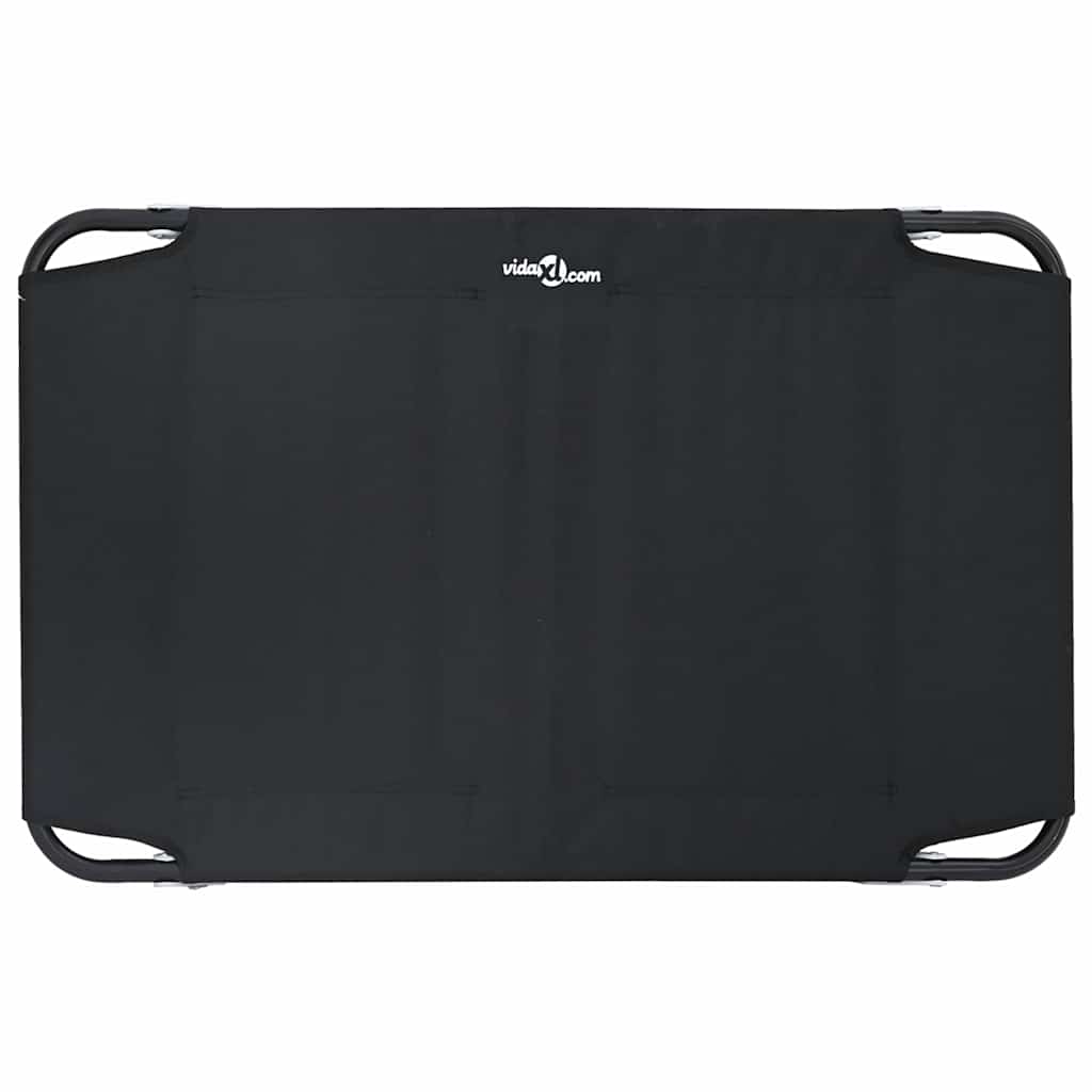 Letto Pieghevole per Cani Nero in Tessuto Oxford e Acciaio 42008213