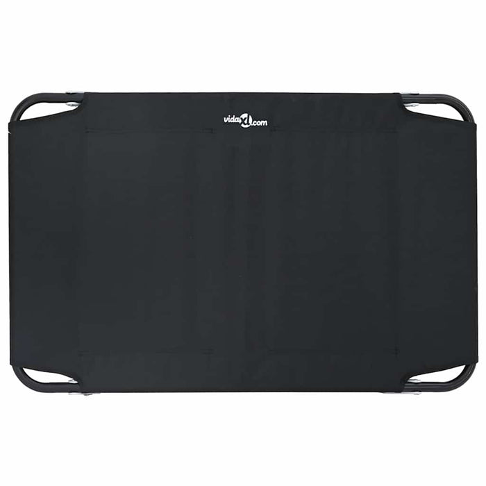 Letto Pieghevole per Cani Nero in Tessuto Oxford e Acciaio 42008213