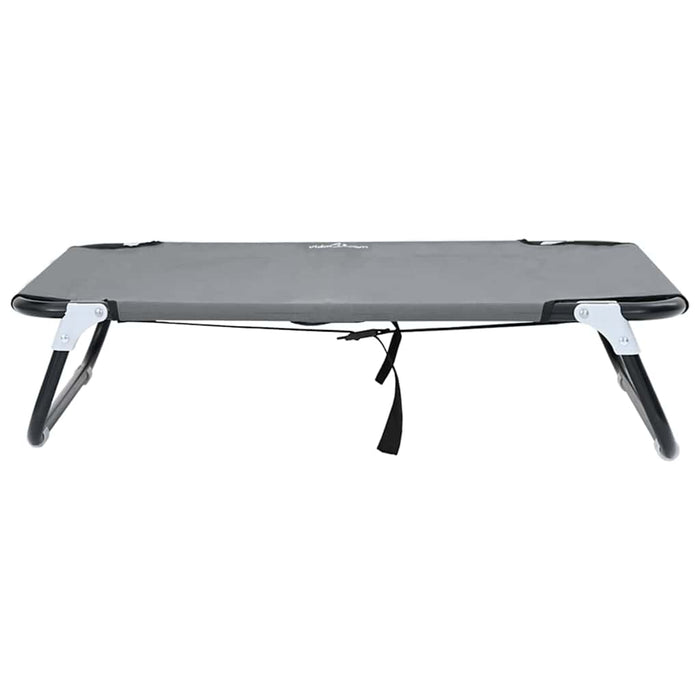 Letto per Cani Pieghevole Grigio Chiaro in Tessuto Oxford e Acciaio 42008215