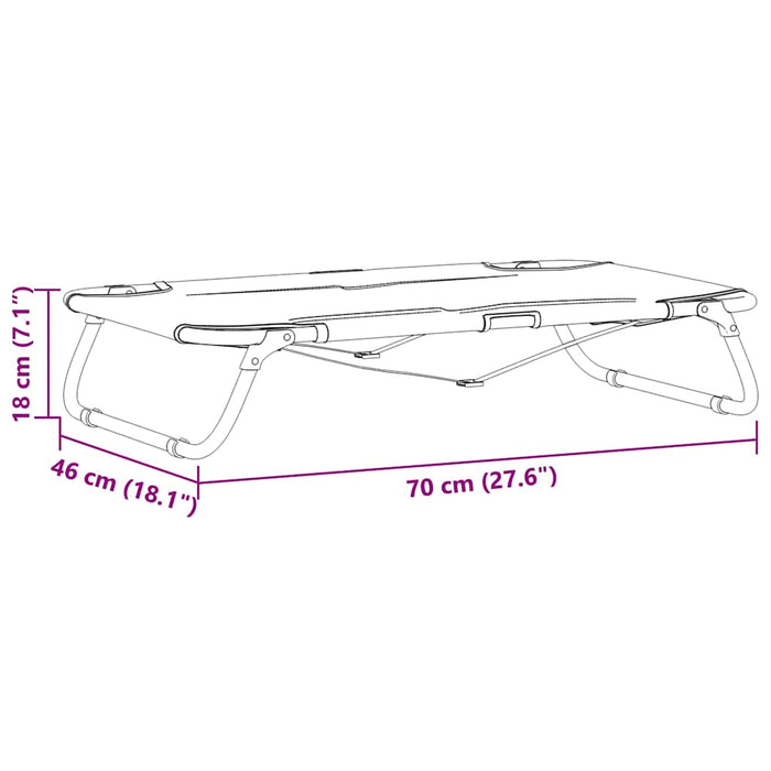 Letto per Cani Pieghevole Grigio Chiaro in Tessuto Oxford e Acciaio 42008215